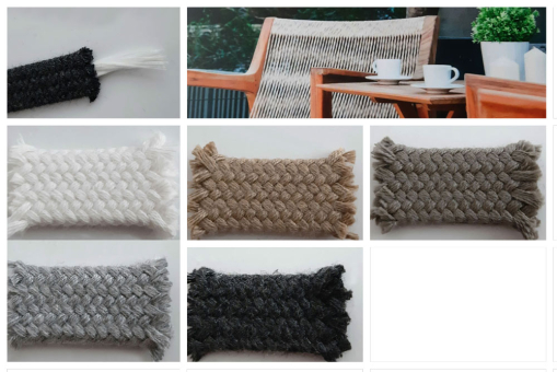 Rundgewebtes, super stabiles Gurtband mit Garnstrang Tg1130 Farbtafel Polsterschlauch Outdoor Möbelstoff Stuhl-Gurtband  Spezial - rund geflochten - Ø 1,7 cm