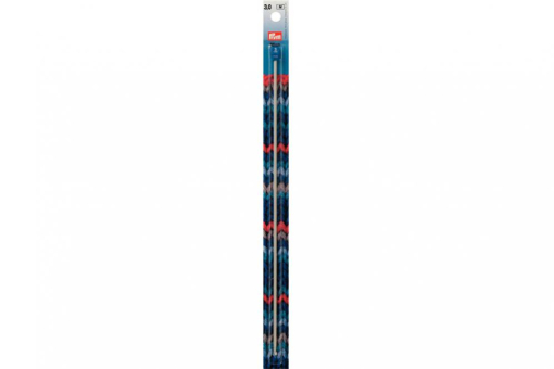 Tunesische Haekelnadeln Alu 195215 Z1 Häkelnadeln Tunesische Häkelnadeln Prym 30 cm - 3,0 mm Grau ALU