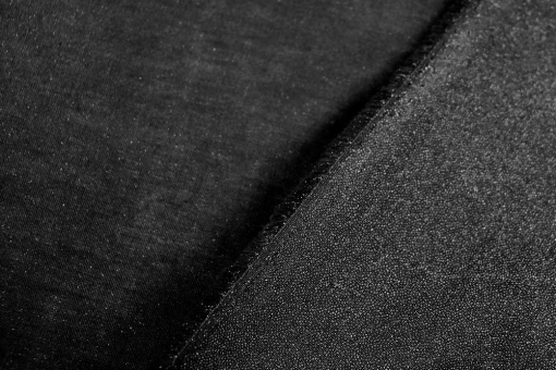 Universell einsetzbare Gewebeeinlage aus reiner Baumwolle in Schwarz Vl1005 Gewebeeinlage Schwarz Vlies Einbügel-/Nähvlies Gewebeeinlage G700 - SchwarzSchwarze Gewebeeinlage