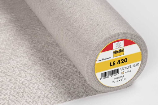 Bügeleinlage für Leder und Leder-Imitat  in Beige Vl1013 Buegeleinlage Le420 Beige(1) Vlies Einbügel-/Nähvlies Bügeleinlage LE 420 - BeigeBügeleinlage LE420