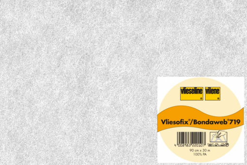 Aufbügelbares Klebeweb zum Applizieren, Basteln, Reparieren und mehr - hochwertige Markenware aus Deutschland Vliesofix 3 Logo Z1 Taschenstoffe Vliesofix - 90 cm - Weiß