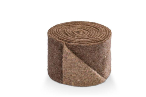 Weicher Wollfilz auf der praktischen 5 Meter-Rolle - in ansprechend robuster Optik Wo1046 Vintage Wollfilz Beige Woll-Filz Vintage Wollfilz zweifarbig - 7 cm breit - 5 m-Rolle - BeigeZweifarbiger Wollfilz in Beige auf 5 Meter-Rolle