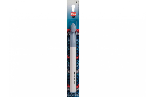 Woll Haekelnadeln O. Griff Kst 218506 Z1 Häkelnadeln Woll-Häkelnadeln Prym 17 cm - 15,0 mm Grau - o. Griff KST