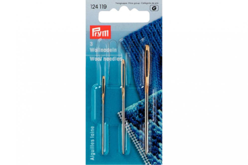 Wz1206 124119 P1 Z1 Nadeln Woll- und Smyrnanadeln o. Sp. Prym ST 1,3,5 Silber/Gold