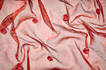 A - Organza Organza mit Stickerei Stoffe Organza Organza Mit Stickerei Organza mit Stickerei