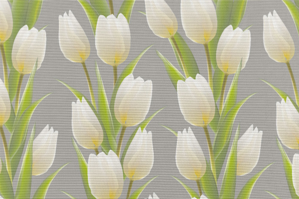 Moskitonetz-Stoff - Tulpen