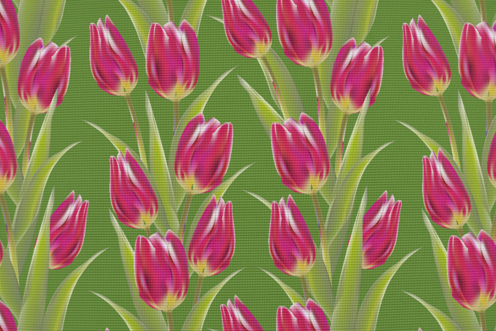 Moskitonetz-Stoff - Tulpen
