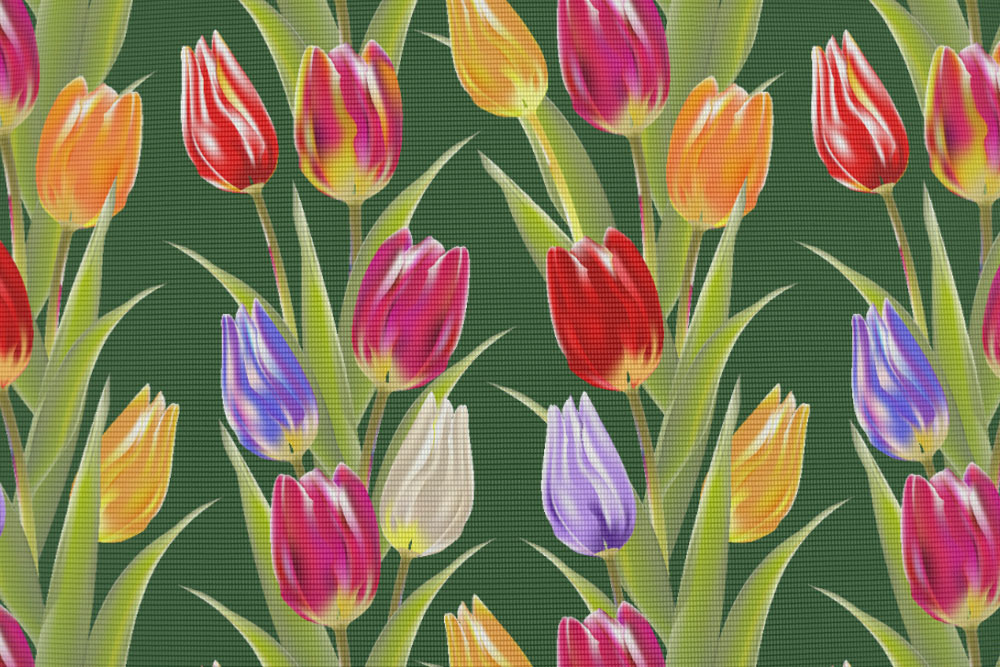 Moskitonetz-Stoff - Tulpen