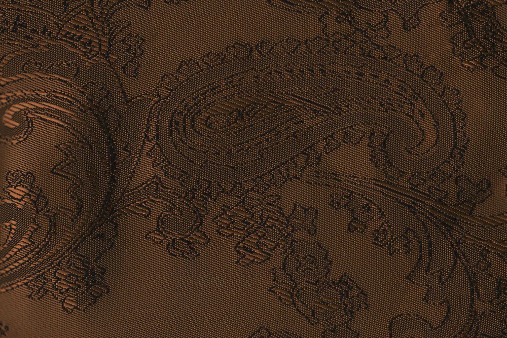 Jacquard-Taft - Paisley - Braun/Schwarz - 2,0 Meter 