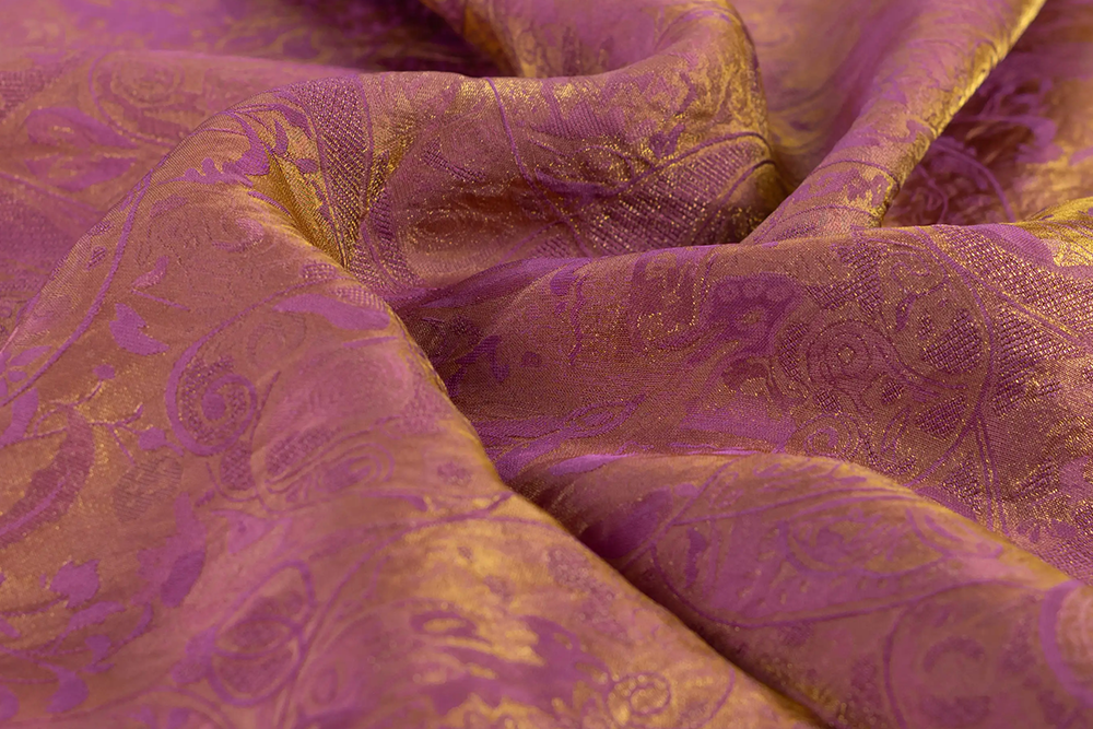 Jacquard Seiden-Mix - Amethyst-Ornament 