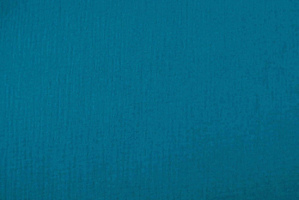 Double Gauze - Uni - Dunkeltürkis - 1,0 Meter 