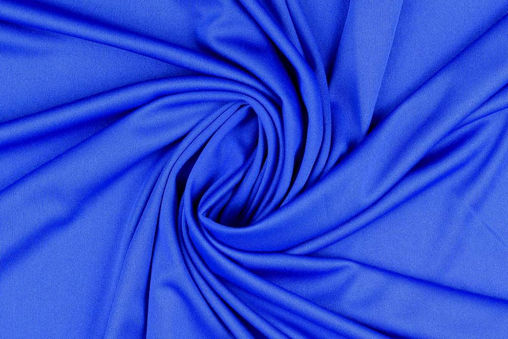Polyester-Jersey - Uni - Royal - 1,0 Meter 