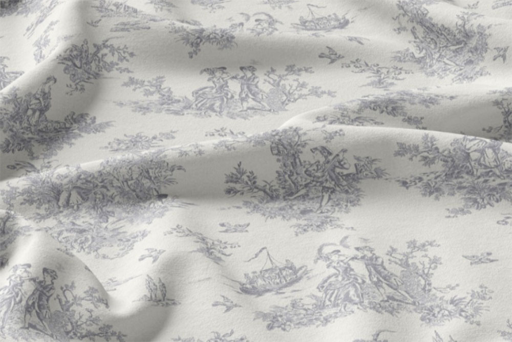 Viskosestoff - Toile de Jouy 