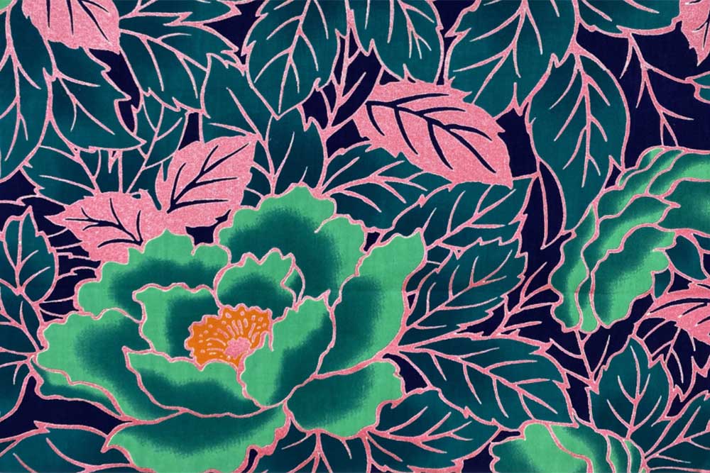 African Waxprint - Baumwolle - Lotus 