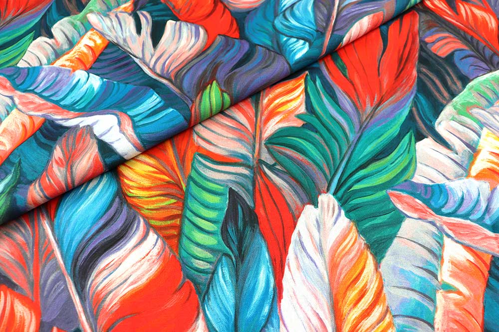 Dekostoff - Bunte Federn - 280 cm 