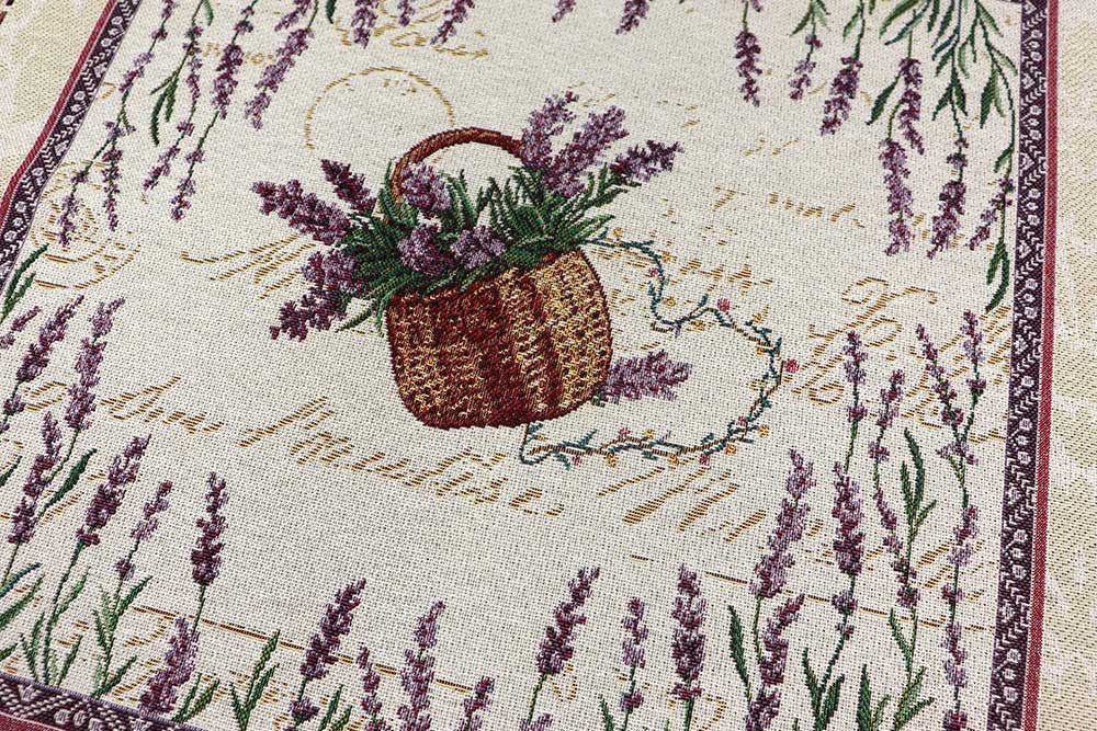 Gobelin-Kissenpanel - Lavendelfeld 