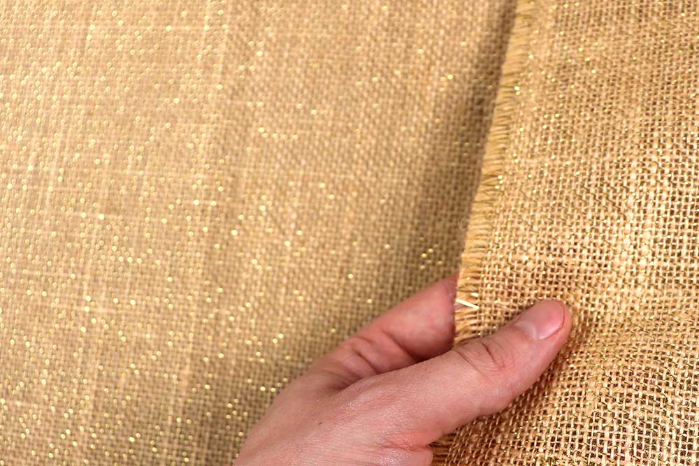Jute - Schimmer - Gold 