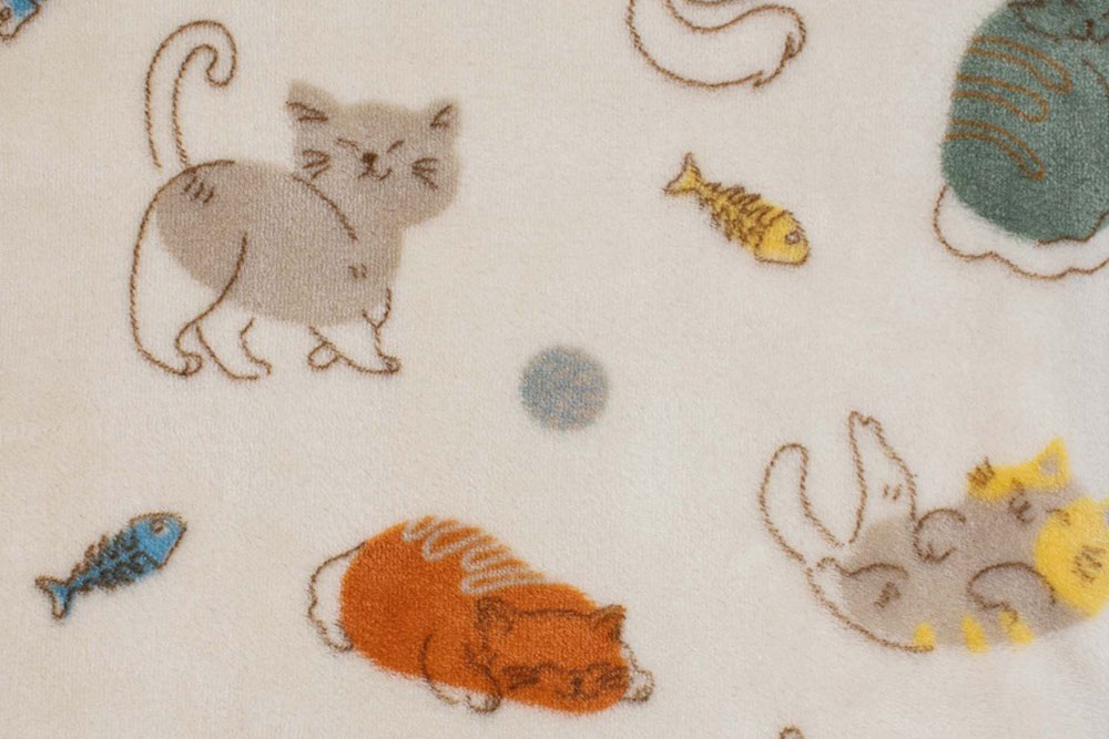 Kuschelfleece - Happy Cat 
