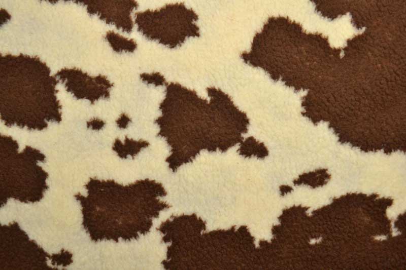 Sherpa Fleece - Braune Kuh 
