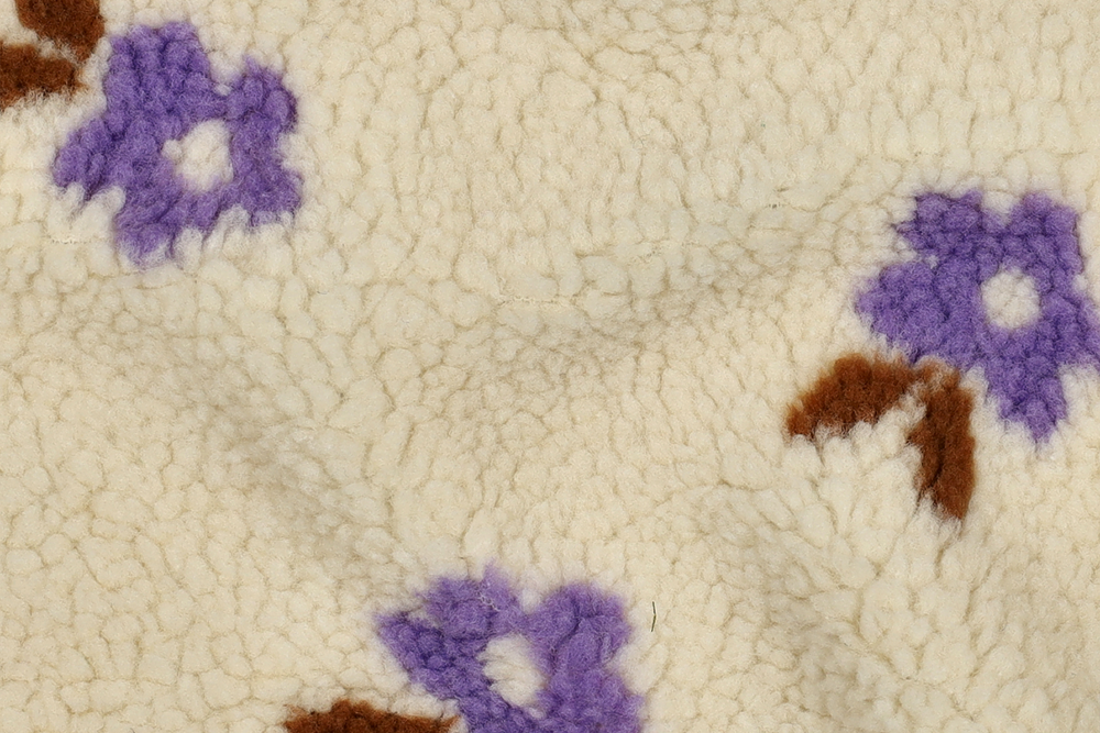 Sherpa Fleece - Violet Blossom 