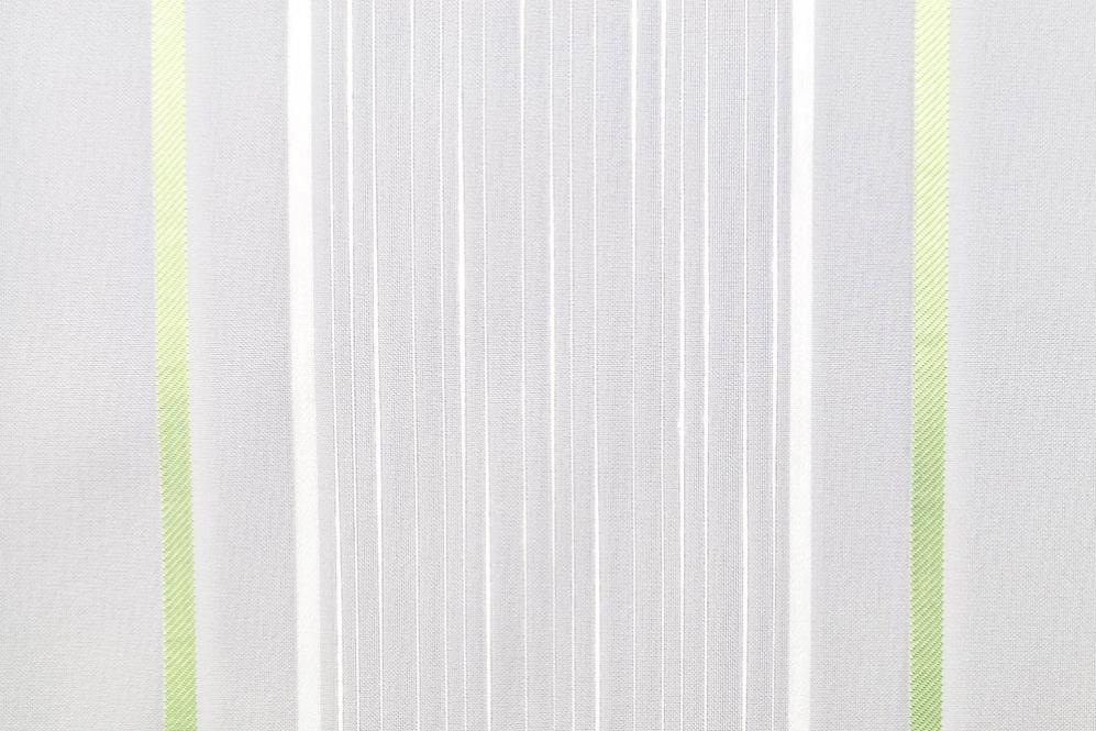 Voile 180 Cm Breit Bleiband Satinstreifen Weiss Hellgrun