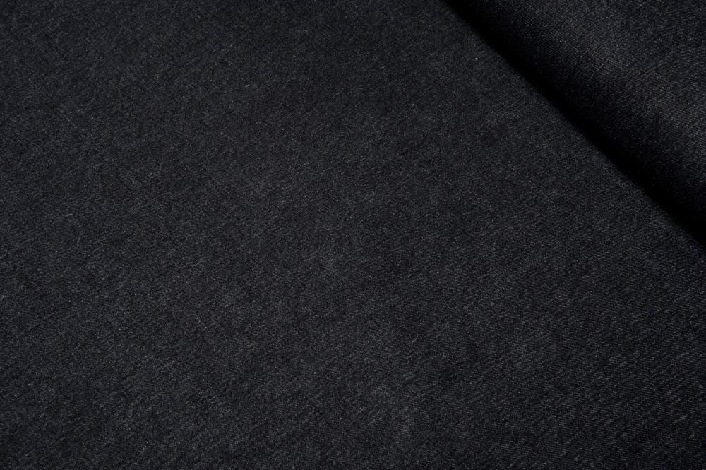 Jeansstoff gewaschen Schwarz - 1,0 Meter 