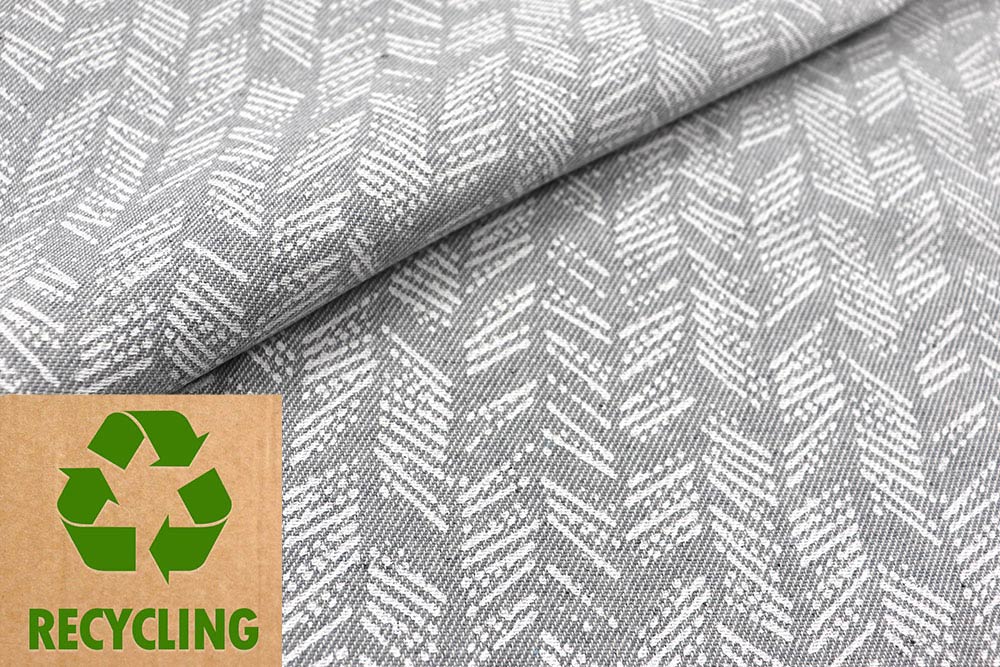 Dekostoff aus Jeansresten - Gris - 280 cm 
