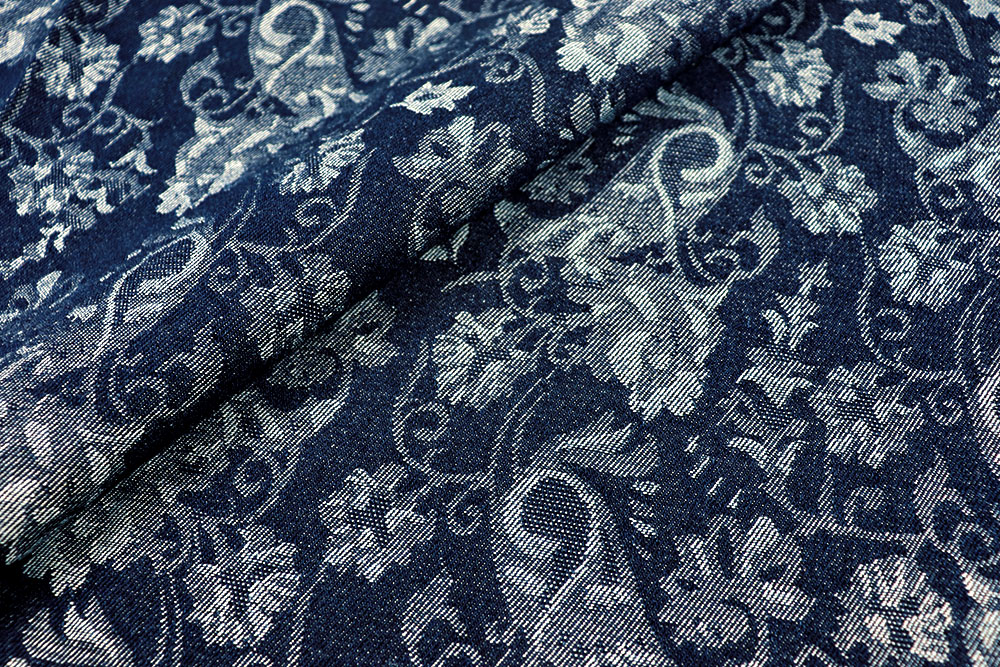 Jeans-Jacquard - Floral Paisley 