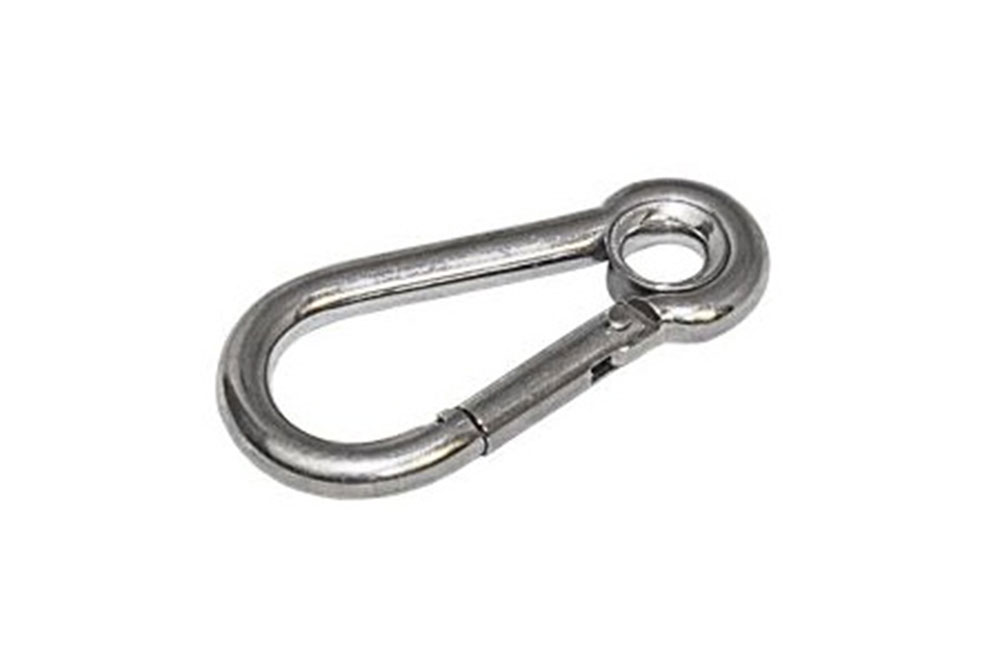 Karabinerhaken mit Kausche 