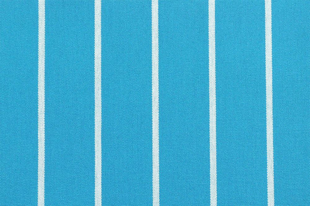 Markisenstoff 160 cm - Spain Sun - Streifen - Hellblau - 1,0 Meter 