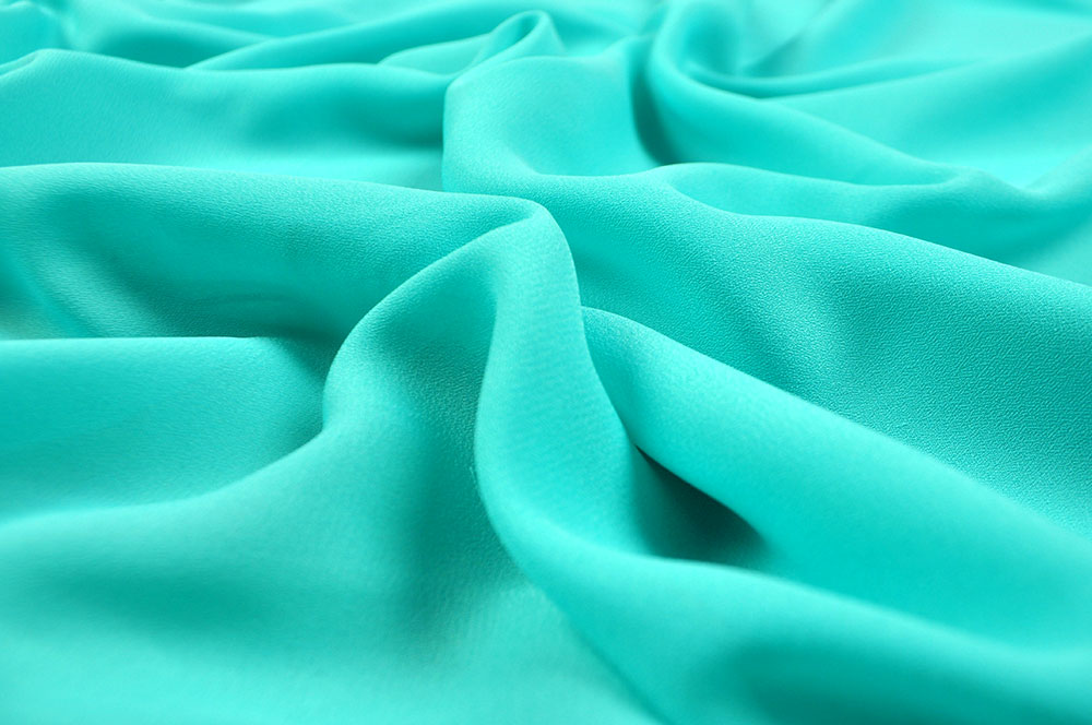 Blusen-Chiffon - Aqua - 1,0 Meter 