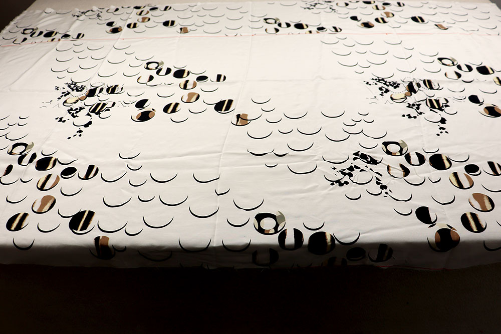 Panel-Viskosestoff - Bubbly Chic - 3,0 Meter 