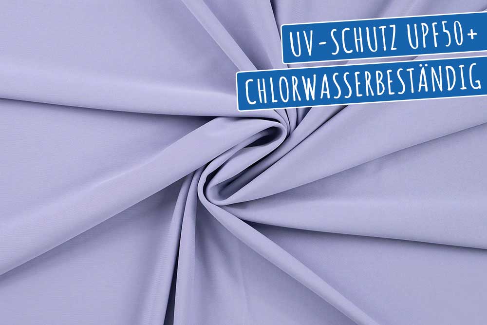 Badeanzugstoff - Chlorwasser/UV-Schutz - Flieder 