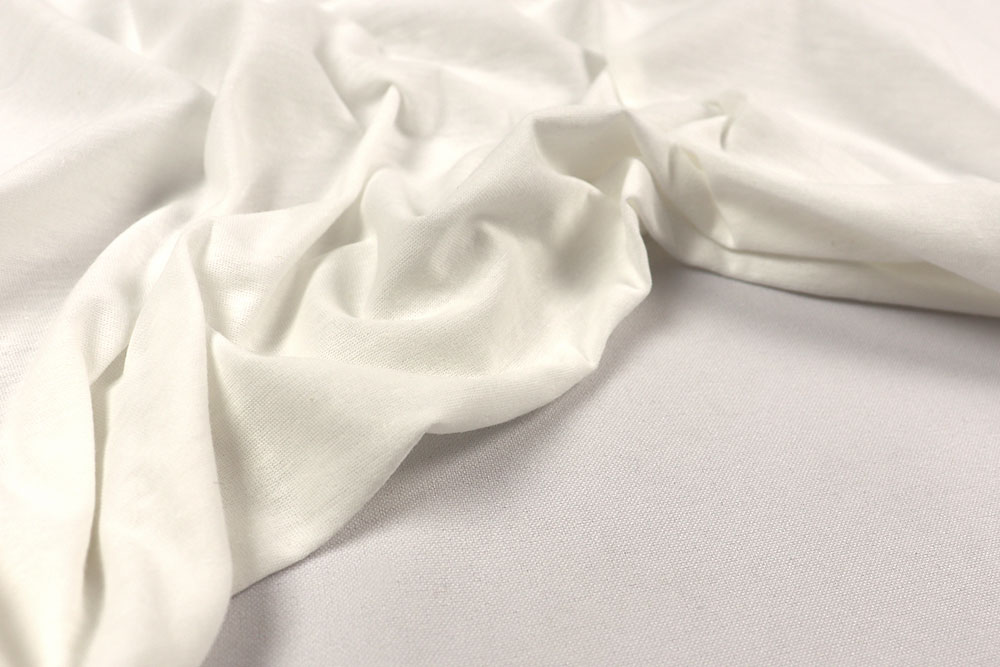 Leichter Jersey aus reiner Baumwolle - Creme 