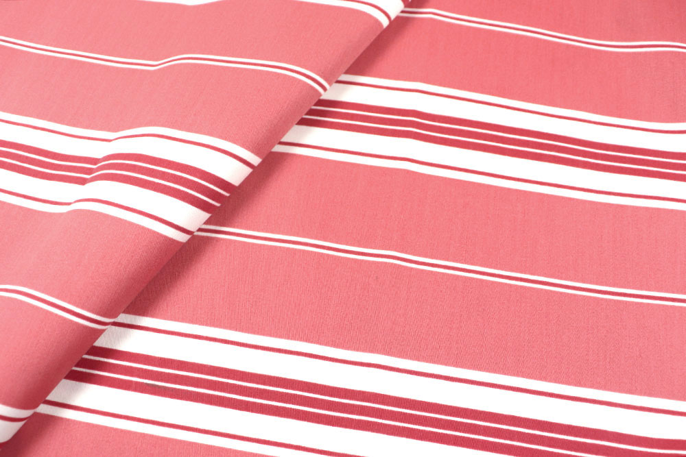 Dekostoff - Blockstreifen Dusty Red - 280 cm 