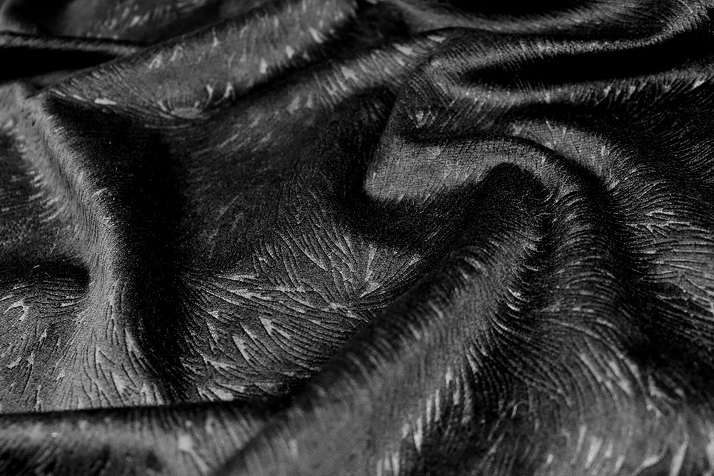 Samt Wild - Schwarz 