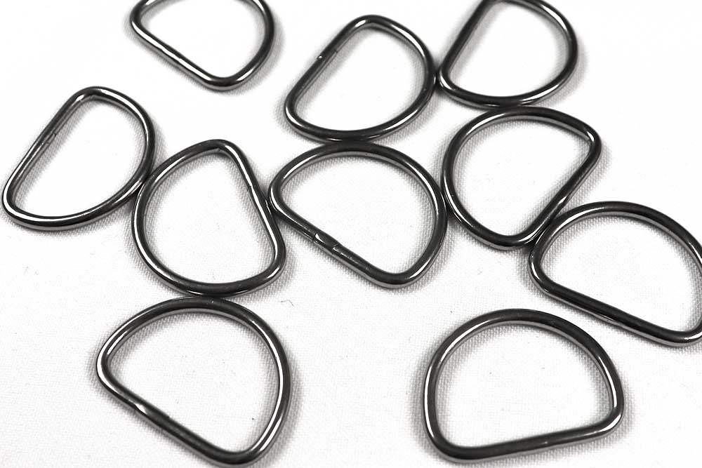 D-Ringe - 2,5 cm breit -  4 mm stark - 10er-Pack 