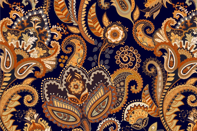 Hochwertiger, wasserabweisender Softshell-Stoff mit Nano-Technologie mit einem tollen Motiv, im Ethno-Stil bedruckt. 125 108258 Nano Softshell Paisley Muster S4 Softshell Nano-Softshell - Paisley-Muster Indianerstyle