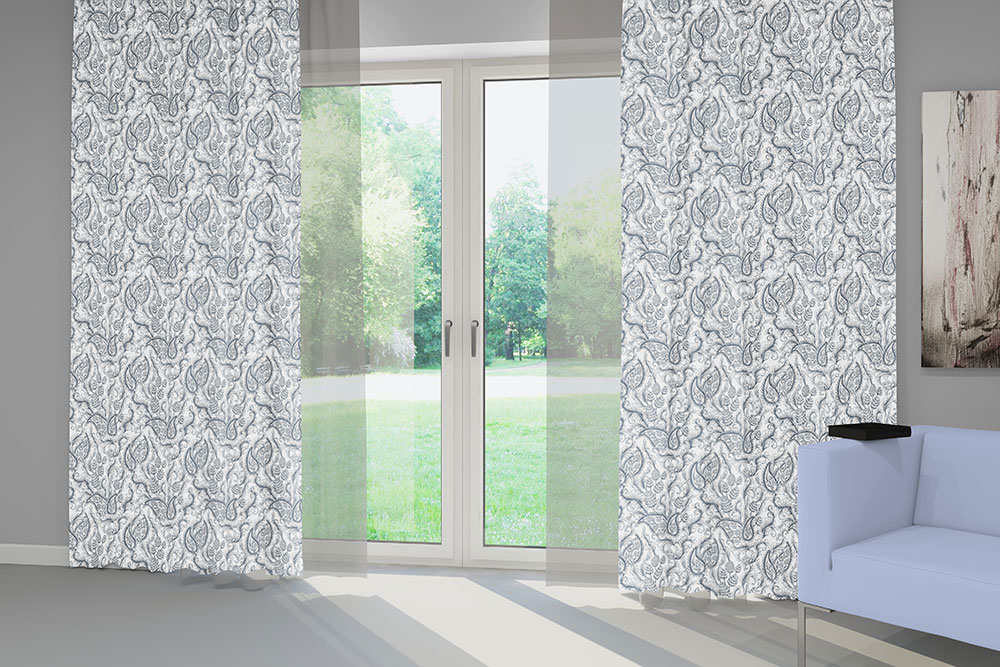 Fantastischer Stoff für Wärmevorhänge und mehr mit opulentem Brock-Muster 138 108238 Farbtafel Barock Design 2(1) Thermo-Stoffe Wärmevorhang Barock - Florales Motiv