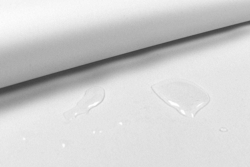 Wasserdichter Stoff, mit hohen technischen Eigenschaften. Sehr gut für Sonnenschirme und Marktstände geeignet. 58005001 Schirmstoff Weiss Schirm Sonnensegel Hightech Stoff 160 g - Schirme / Marktstände