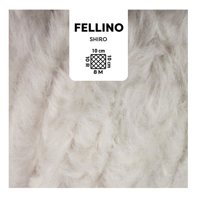 Voluminöse, flauschige Wolle, die an Kunstfell erinnert - für super flauschige Projekte! B2b Myboshi Fellino Shiiro Mützenwolle Myboshi Fellino - 100 g - Shiro