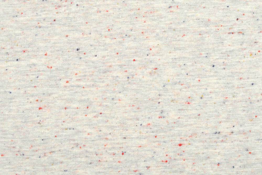 Hochwertiger weicher Stoff mit kunterbunten Sprenkeln  Bk5322020 Jersey Flanell Sprenkel Creme Melange S4y(1) Uni Jersey-Flanell - Sprenkel - Creme Melange