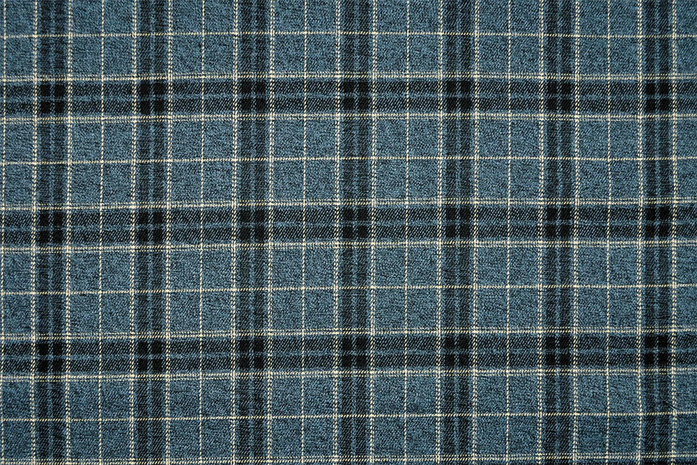 Herrlich weicher Stoff aus pflegeleichtem Mischgewebe mit traditionellem Schottenkaro-Design Bk6999 Schottenkaro Nachtblau Jeansblau S4 Karo / Schottenkaro Bekleidungsstoff Tartan Check - Dundee
