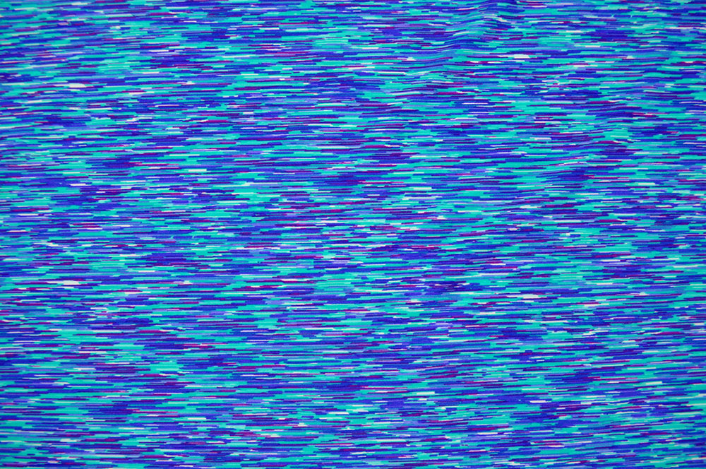 Knalliges und frisches Design auf super elastischer Meterware Bk7191 Badeanzugstoff Blau S4(1) Elastikstoffe Tanzkleiderstoff - Dive Into Blue