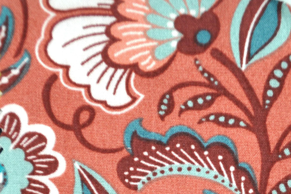 Wunderschöne Farbkombination auf herrlich geschmeidiger Viskose - Sie werden begeistert sein! Bk7257 Viskosestoff Tropisch Terra Sale Sommerstoffe Viskosestoff - Tropical Dream - Terra