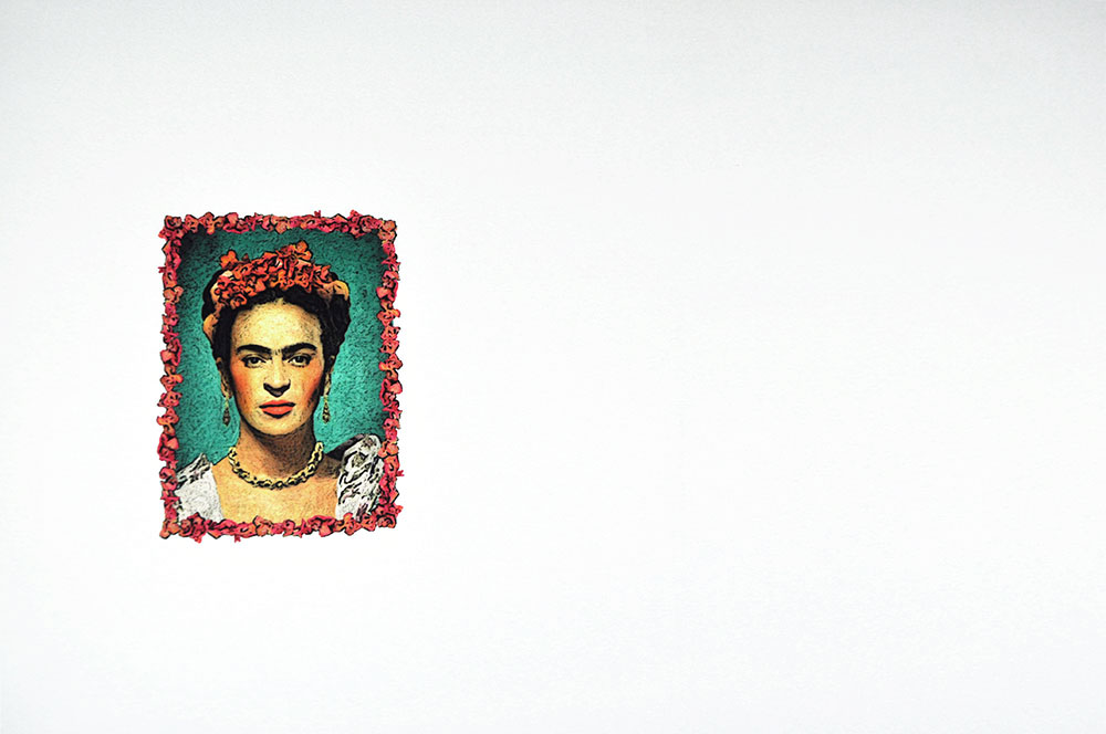 Pure Lebensfreude erwartet Sie auf diesem 100 cm langen Panel, das nicht nur Kunstfanatiker begeistern wird! Bk7283 Paneljersey Frida   (1) Sale Panel-Viskosejersey - Viva la Frieda