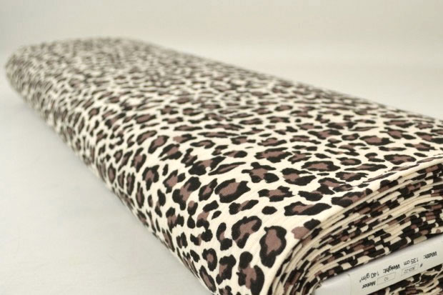 Luftiger und weicher Musselin-Stoff mit animalischem Print Bk7580 Musselin Leo (2) Musselin Stoffe Musselin - Leo