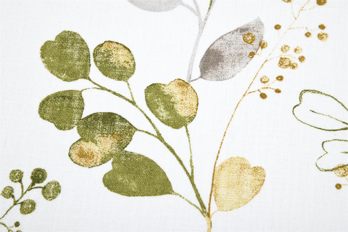 Ramie-Baumwoll-Gemisch mit zartem Eukalyptus-Motiv in Grün Bk7711 Ramie Stoff Beige Eukalyptus 4 Blusenstoffe Ramie-Stoff -  Eukalyptus - Grün