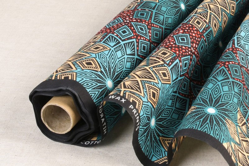 Beidseitig bedruckter Stoff im Stil traditioneller afrikanischer Motive, herrlich weich und pflegeleicht!  Bk7936 African Waxprint Afrika Wickelstoffe African Waxprint - Kojo