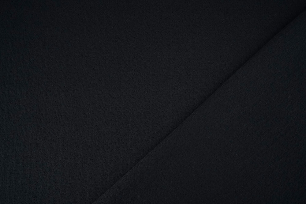 Schwerer Jersey aus reiner Baumwolle im Musselin-Stil! Bk7942 Musselin Jersey Schwarz S4 Uni Bekleidungsstoffe Musselin-Baumwolljersey - Schwarz